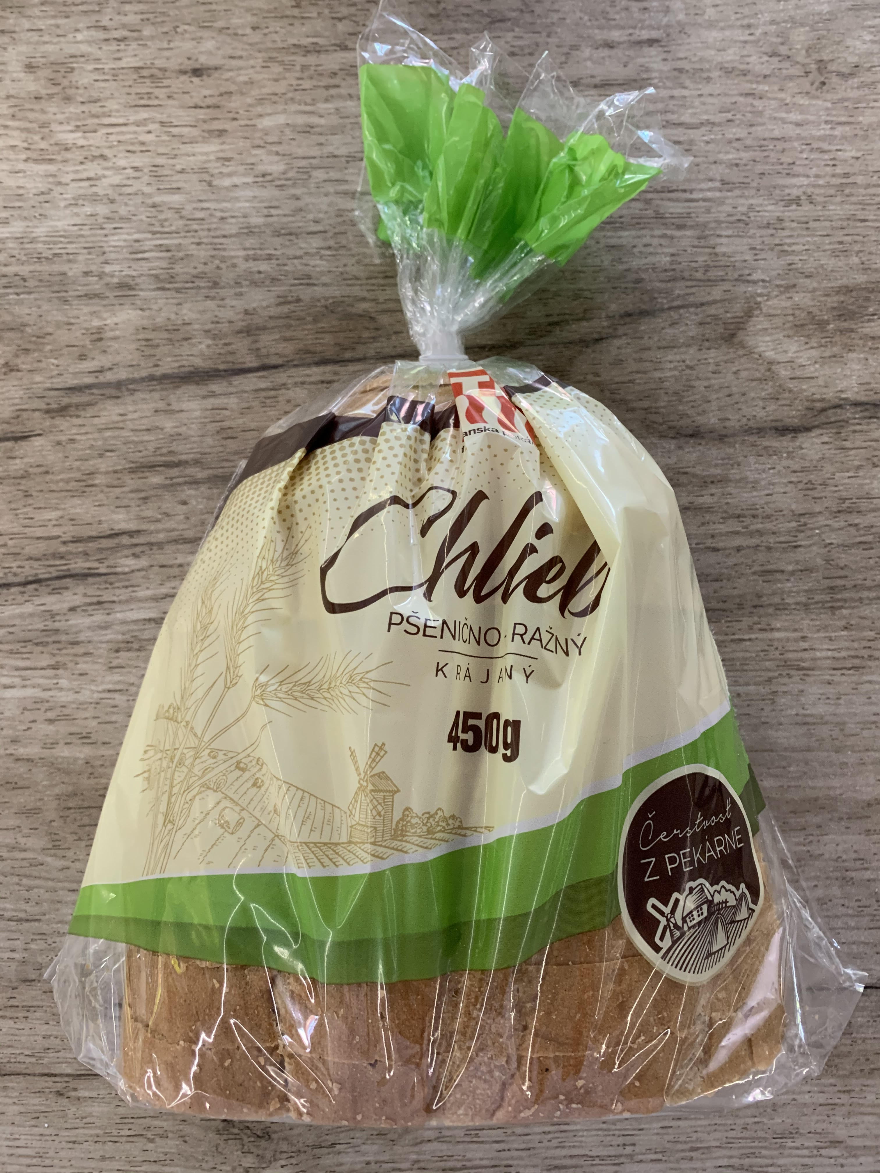 Chlieb pšenično-ražný krájaný 450g Talianska pekáreň